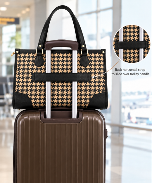 Houndstooth Office Bag