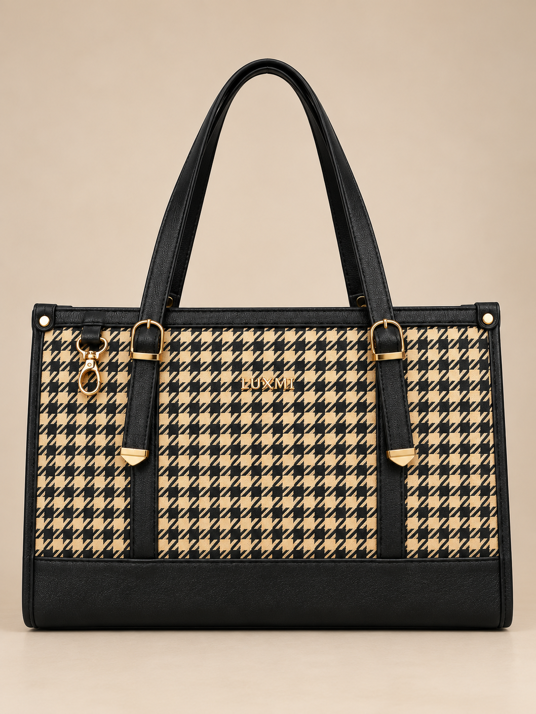 Houndstooth Office Bag
