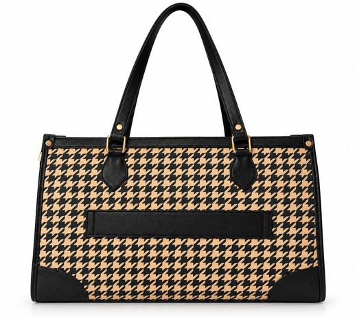 Houndstooth Office Bag