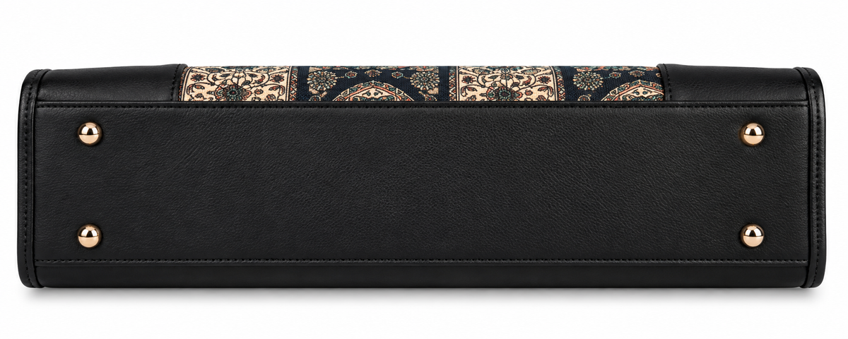 LUXMI Floral Brocade Office Tote Bag